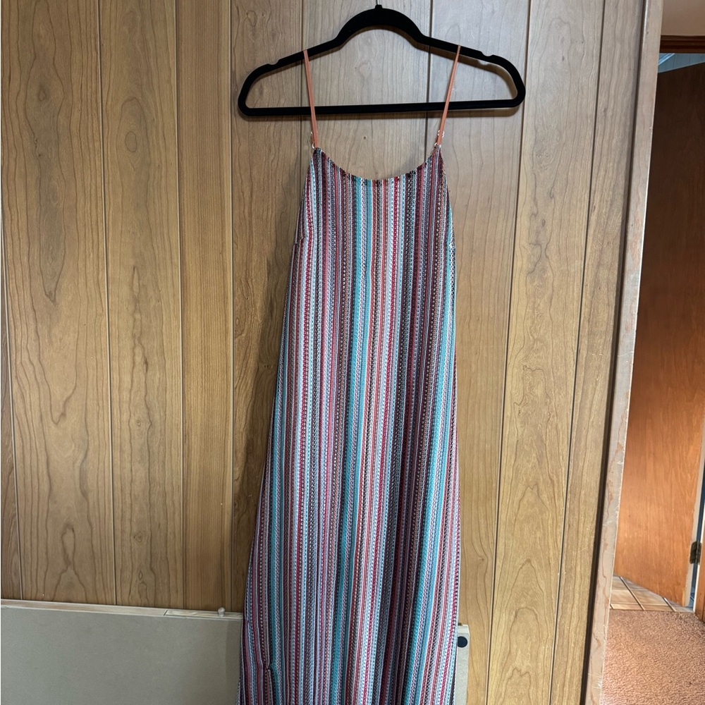 Sam Edelman Macrame Multicolor Stripe Maxi Dress